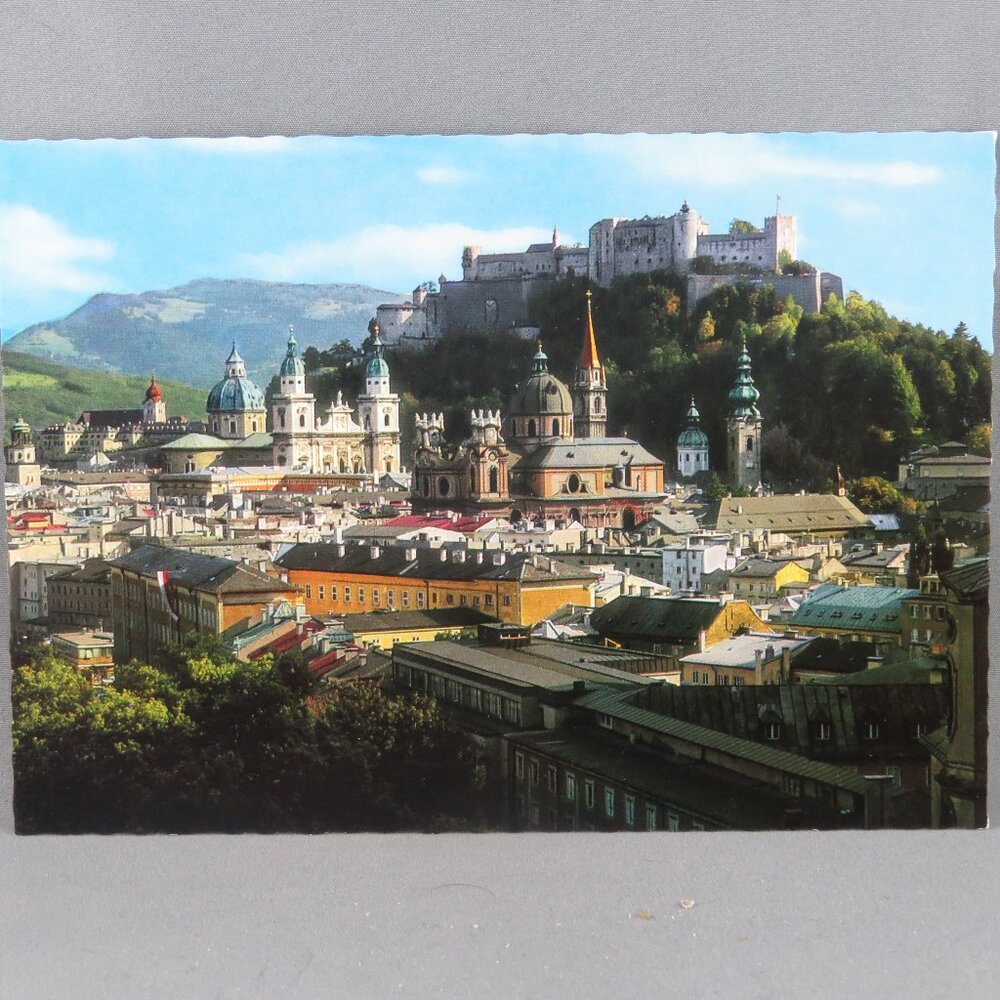 Vintage Postcard - Salzburg as seen from Humboldt Terrace - Montana